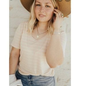 NWOT CJLA Adley Scoop Tee